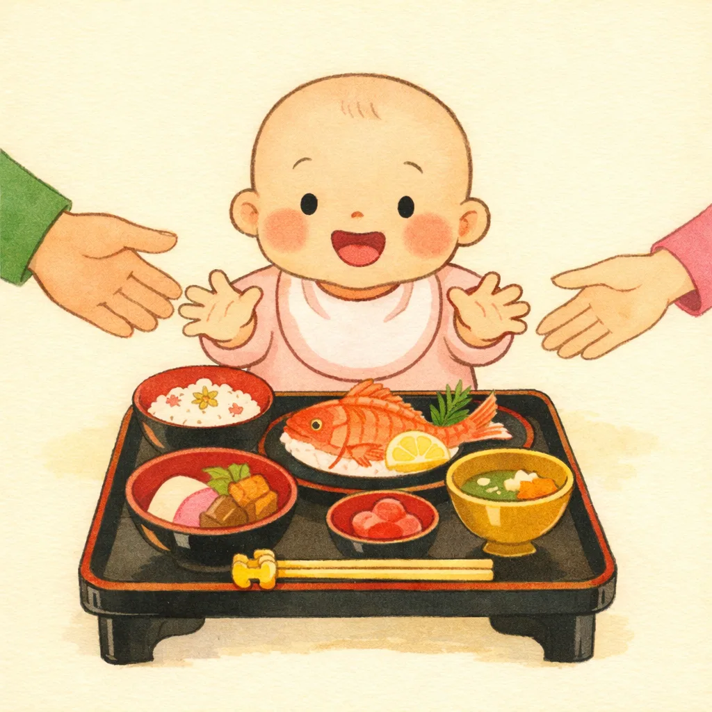 ひかりちゃんの、お食い初め記念